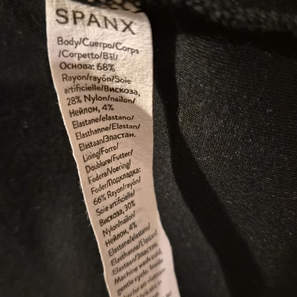 SPANX Classic Black Midi Dress - Picture 7 of 7